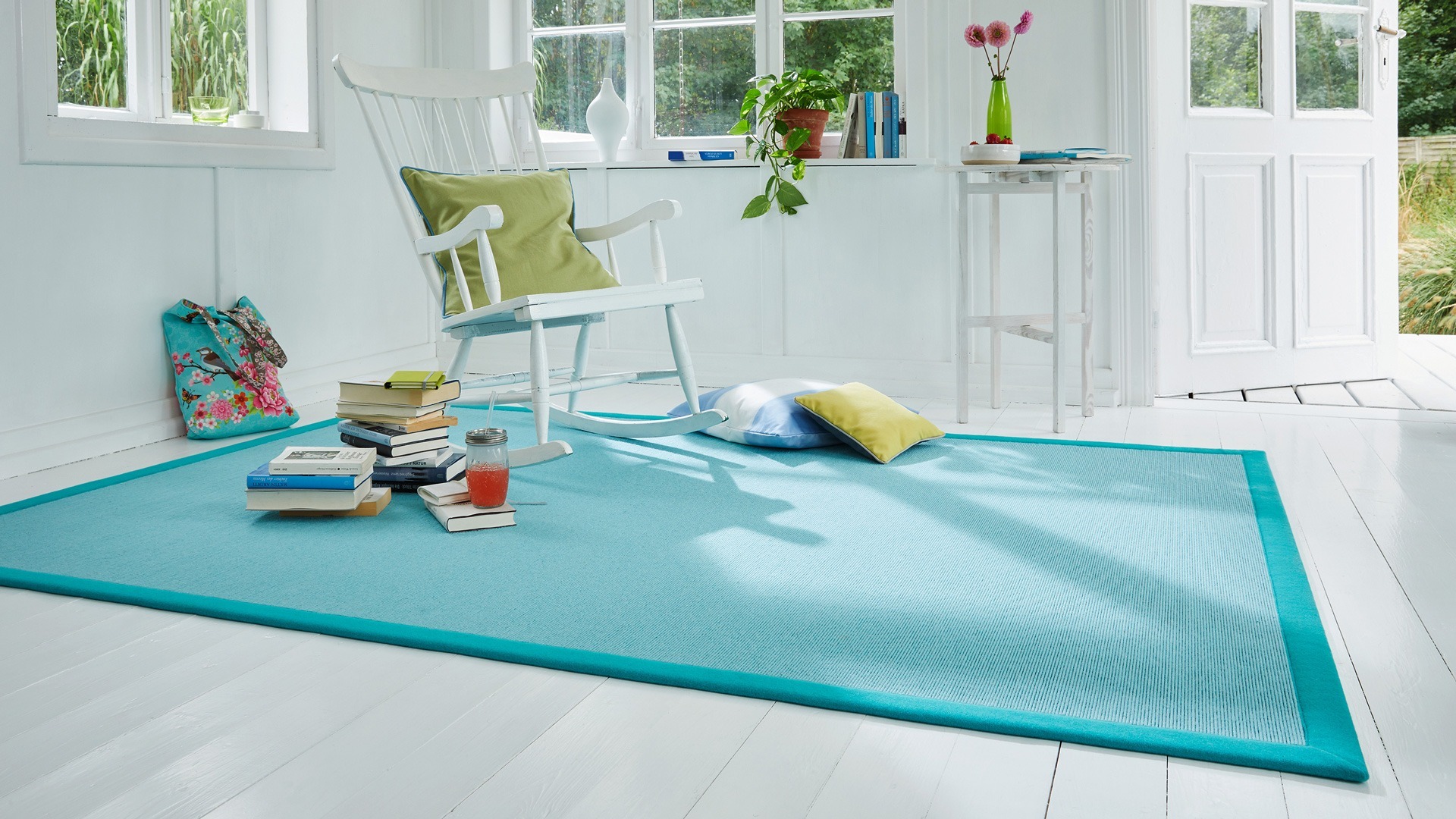 Tretford Teppiche mit Bordüre aus Wollfilz 2 Meter Breit – Bild 2